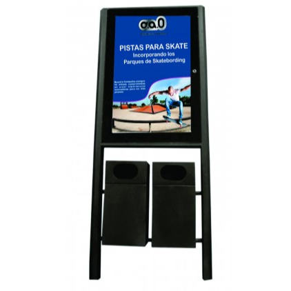 Trashcan Ad Billboard Display Model 03